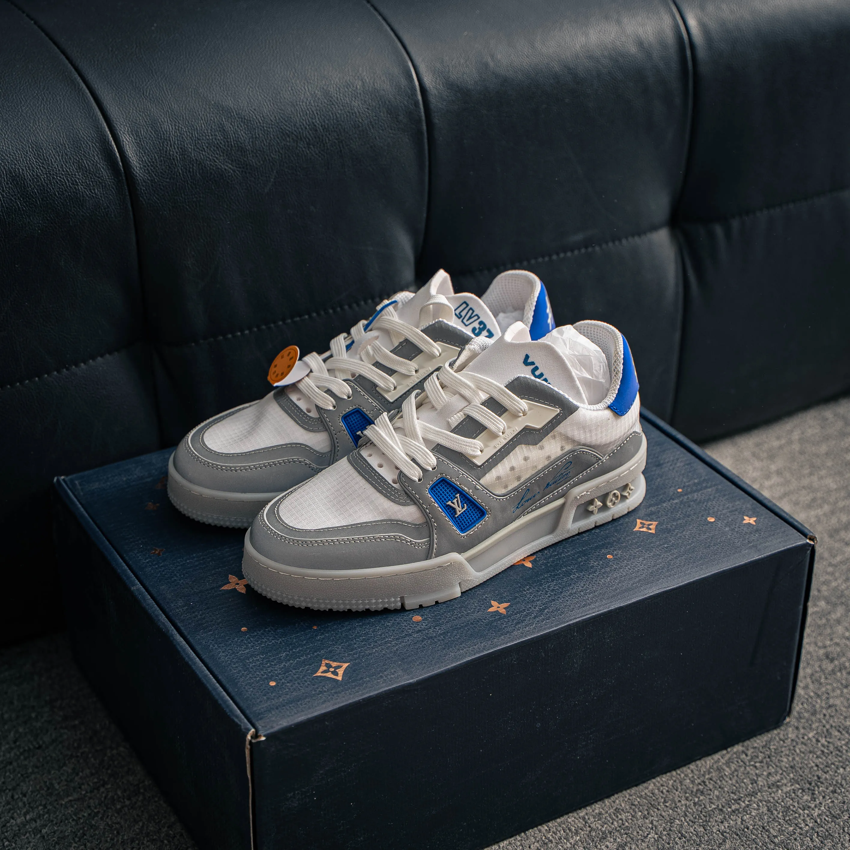 【YS 】 Premium LOUIS VUITTON LV Trainer CUP Mesh Breathable Shoes ✦ ， 37 Series ✦ + Shoes